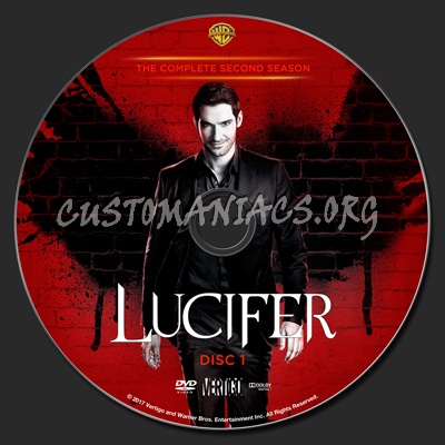 Lucifer Season 2 dvd label