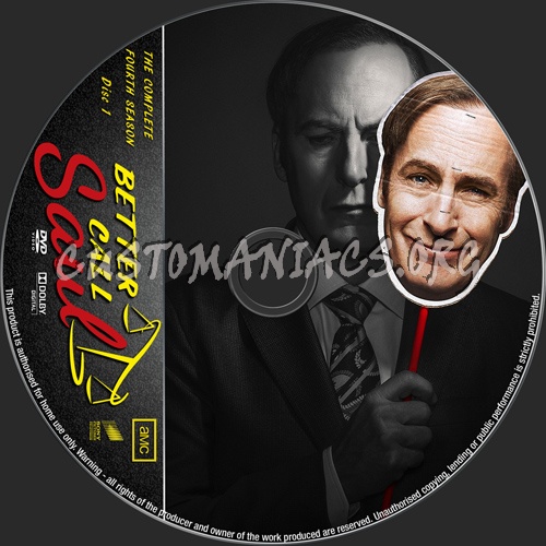 Better Call Saul Season 4 dvd label