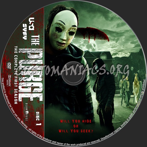 The Purge Season 1 dvd label