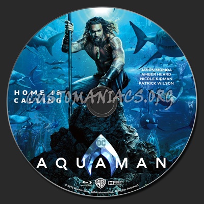 Aquaman (2018) blu-ray label