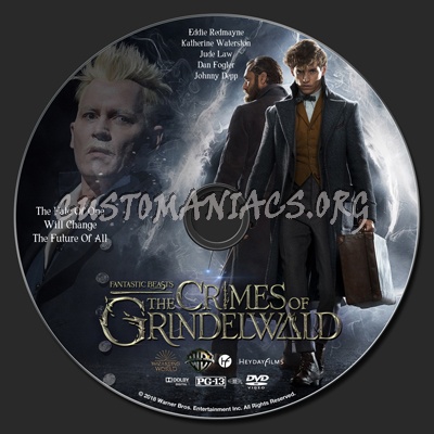 Fantastic Beasts: The Crimes Of Grindelwald dvd label