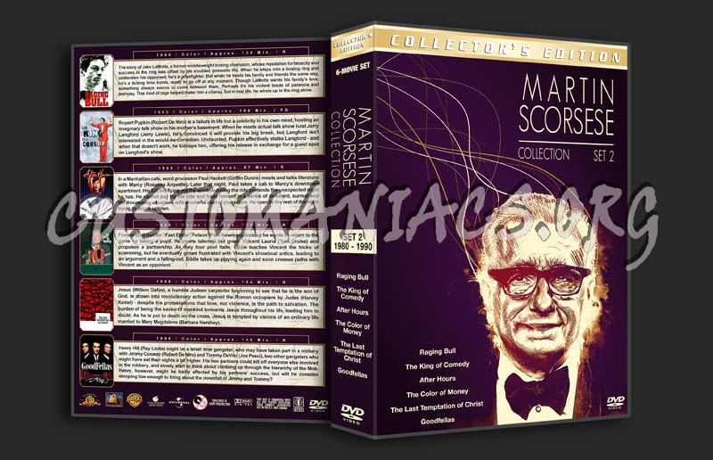 Martin Scorsese Collection - Set 2 (1980-1990) dvd cover