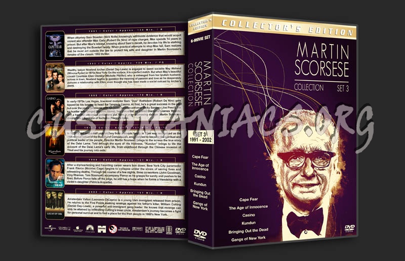 Martin Scorsese Collection - Set 3 (1991-2002) dvd cover