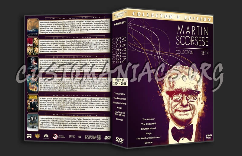 Martin Scorsese Collection - Set 4 (2004-2016) dvd cover