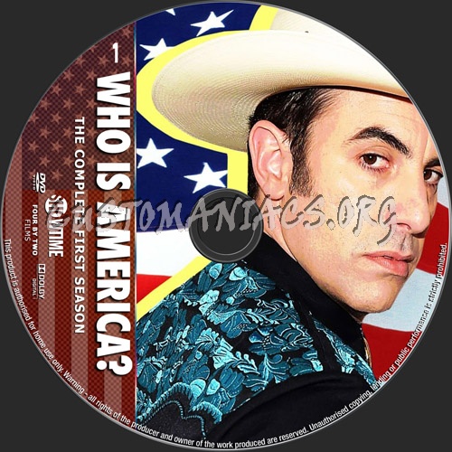 Who Is America Season 1 dvd label