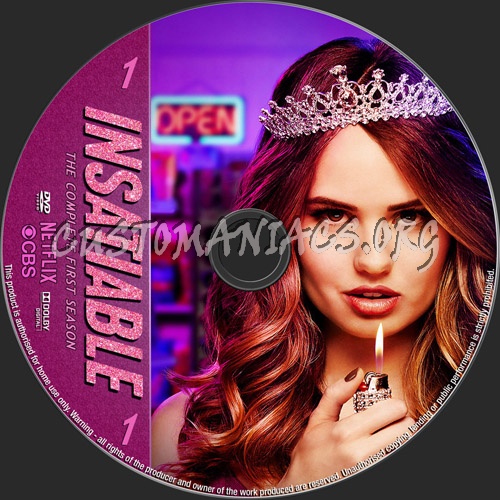 Insatiable Season 1 dvd label