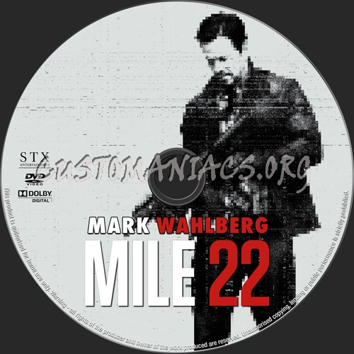 Mile 22 dvd label