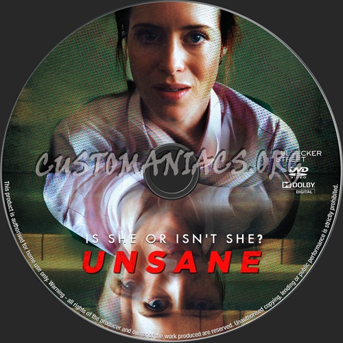 Unsane dvd label