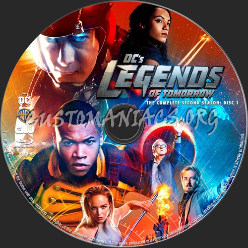 Legends of Tomorrow Season 2 blu-ray label