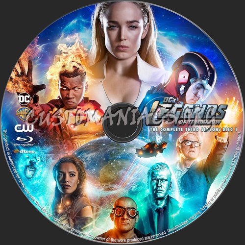 Legends of Tomorrow Season 3 blu-ray label