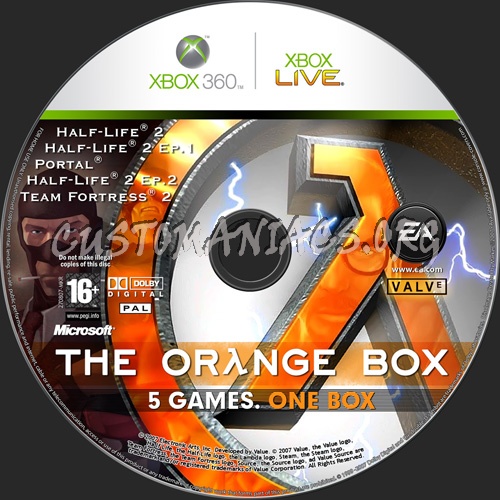 The Orange Box dvd label