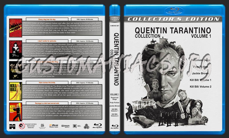 Quentin Tarantino Collection  - Volume 1 blu-ray cover