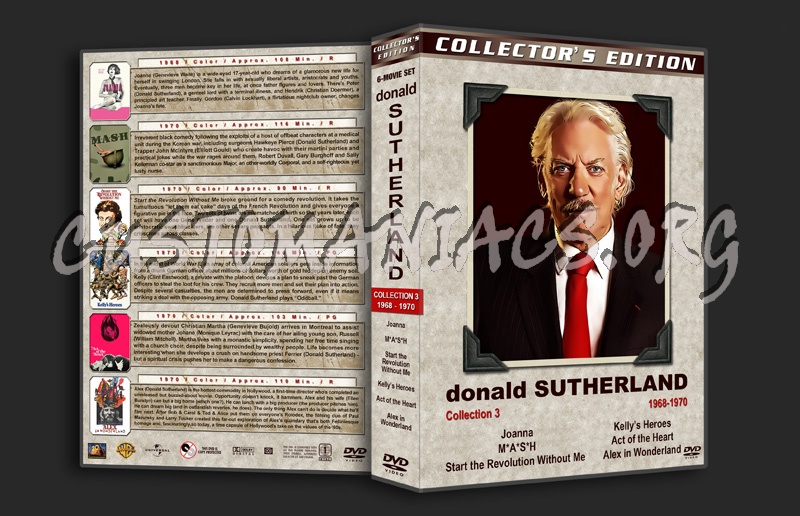 Donald Sutherland Film Collection - Set 3 (1968-1970) dvd cover