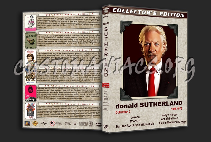 Donald Sutherland Film Collection - Set 3 (1968-1970) dvd cover