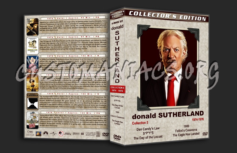 Donald Sutherland Film Collection - Set 5 (1974-1976) dvd cover
