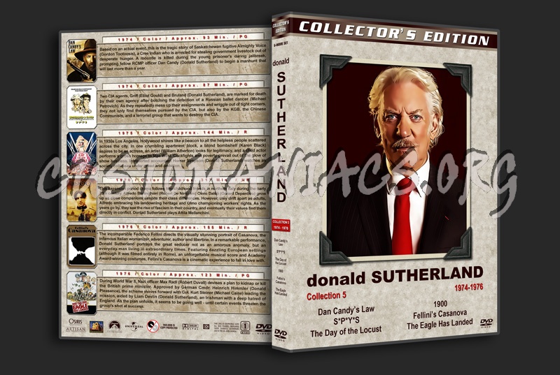 Donald Sutherland Film Collection - Set 5 (1974-1976) dvd cover