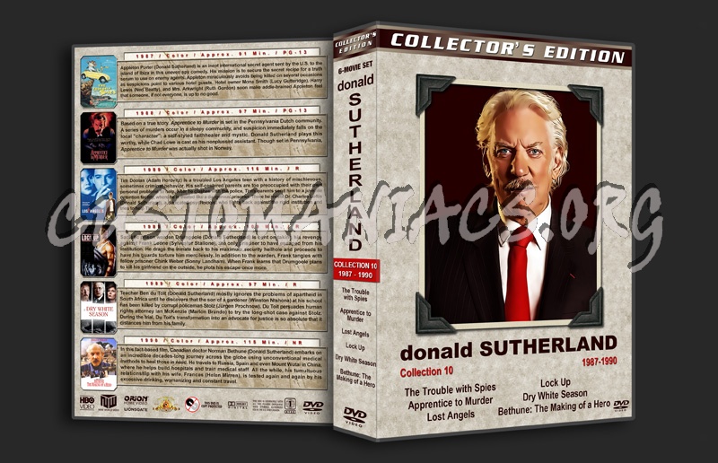 Donald Sutherland Film Collection - Set 10 (1987-1990) dvd cover