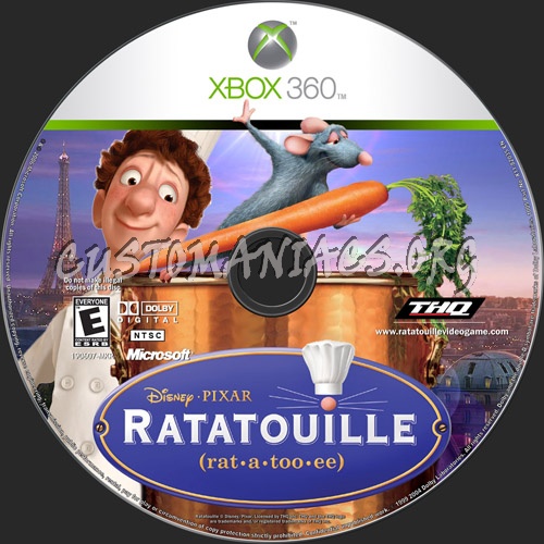 Ratatouille dvd label