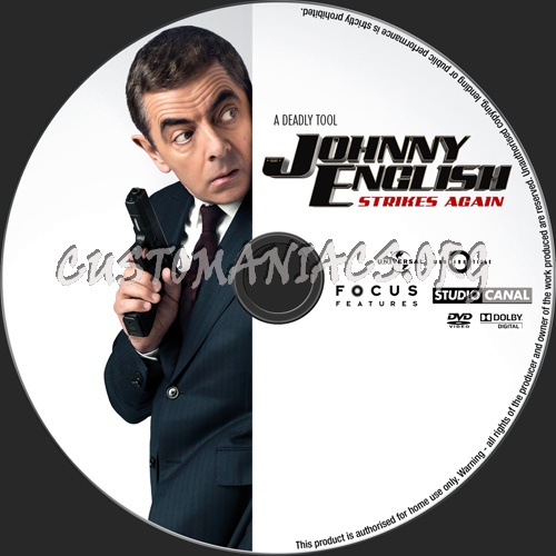 Johnny English Strikes Again dvd label