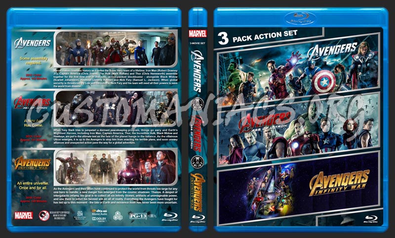 Avengers Triple Feature blu-ray cover