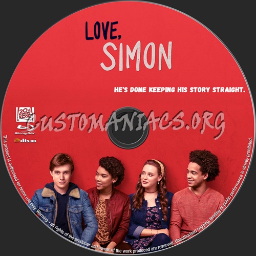 Love, Simon blu-ray label