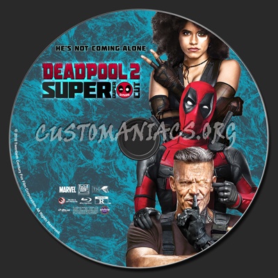 Deadpool 2 Super Duper Cut blu-ray label