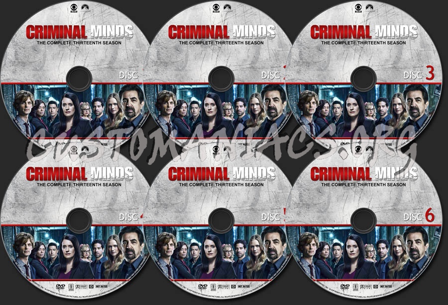 Criminal Minds - Season 13 dvd label