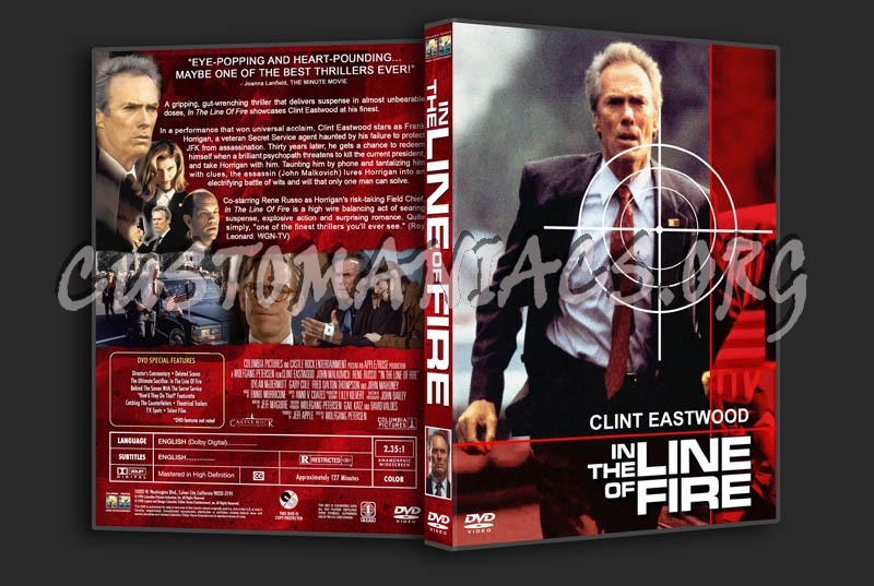 In the Line of Fire dvd cover