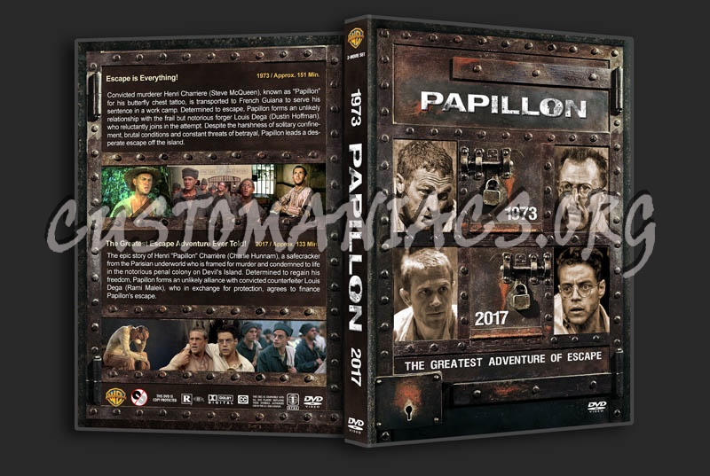 Papillon Double Feature dvd cover