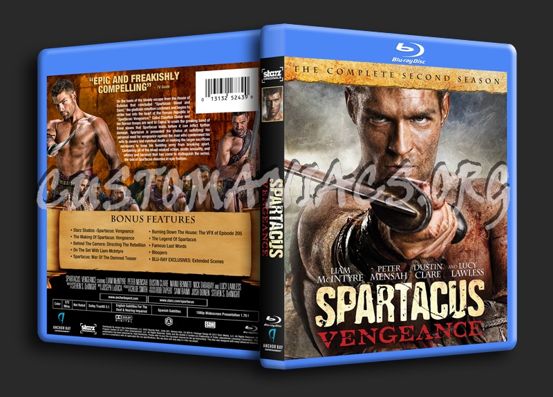 Spartacus: Vengeance dvd cover