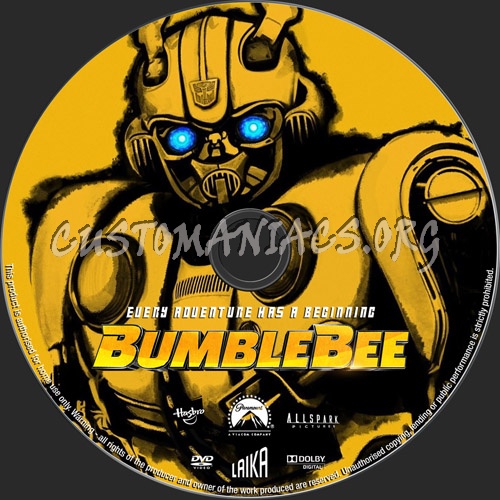 Bumblebee dvd label