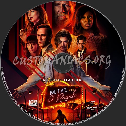 Bad Times At The El Royale dvd label