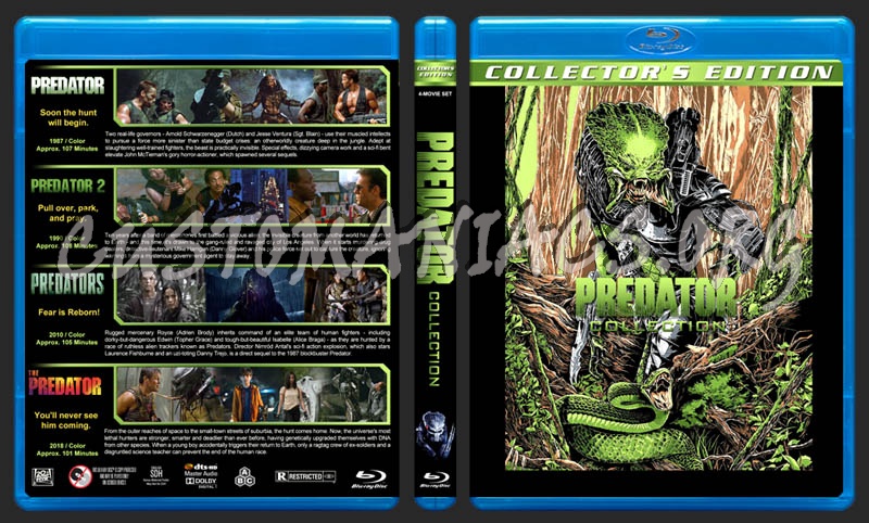 The Predator Collection blu-ray cover