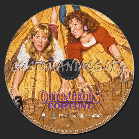 Outrageous Fortune dvd label