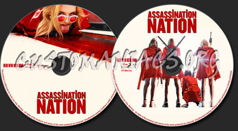 Assassination Nation (2018) blu-ray label