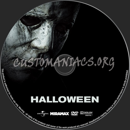 Halloween (2018) dvd label