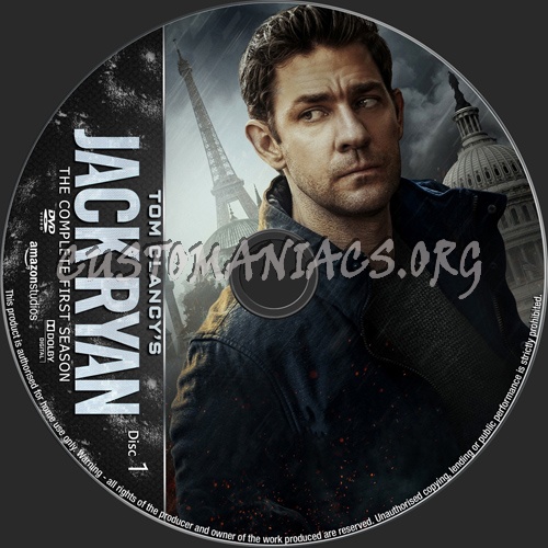 Jack Ryan Season 1 dvd label