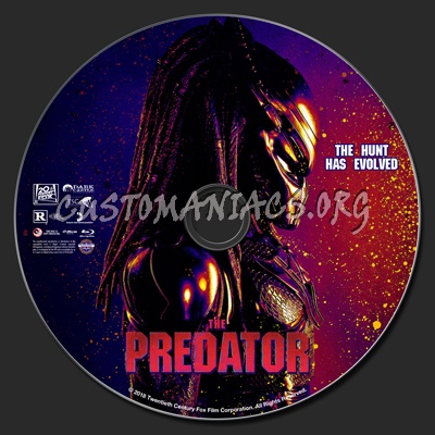 The Predator (2018) blu-ray label