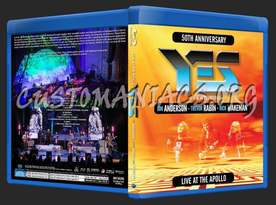 Yes - Live at the Apollo blu-ray cover