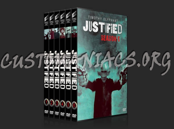 Justified - Seasons 1-6 dvd cover
