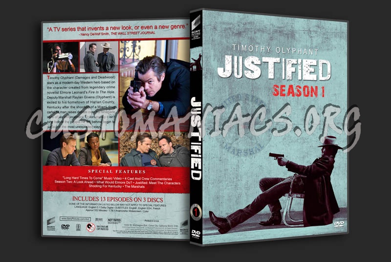Justified - Seasons 1-6 dvd cover