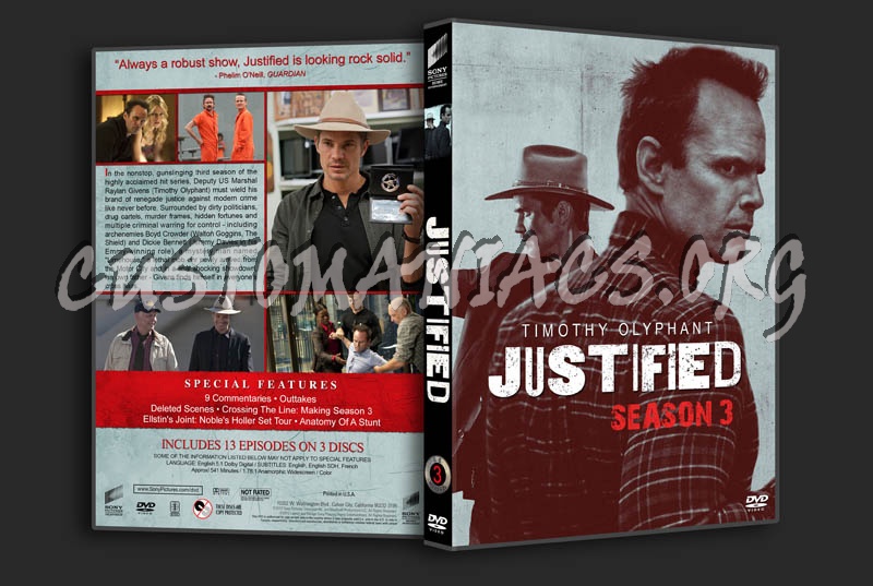Justified - Seasons 1-6 dvd cover
