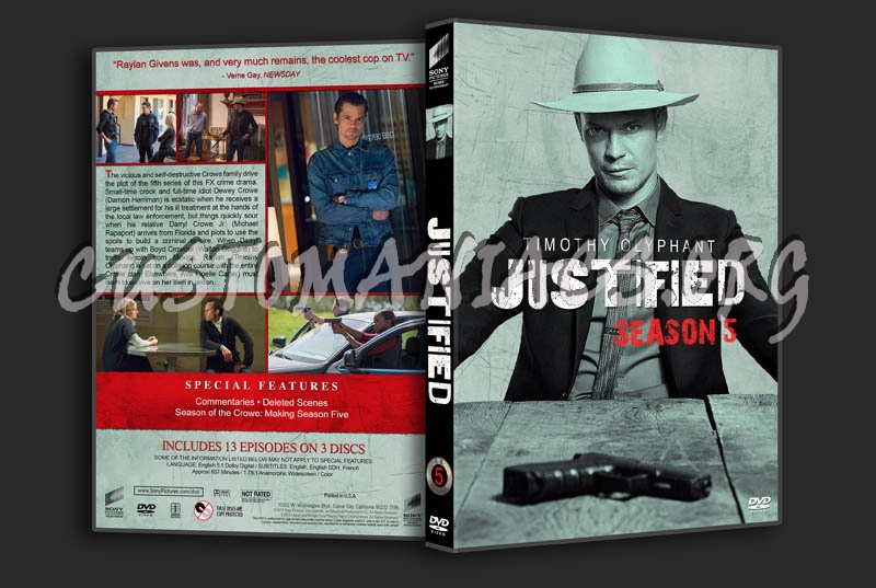 Justified - Seasons 1-6 dvd cover