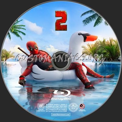 Deadpool 2 blu-ray label