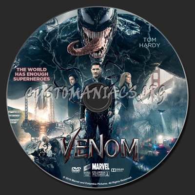 Venom (2018) dvd label