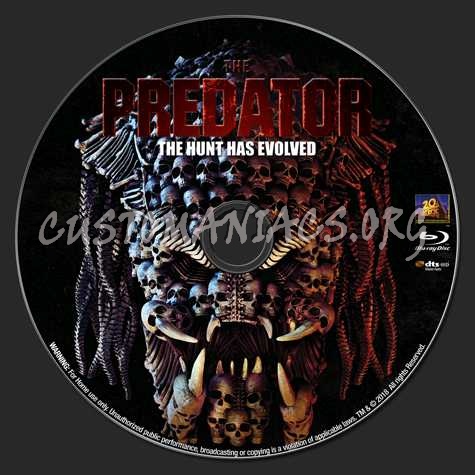 The Predator (2018) blu-ray label