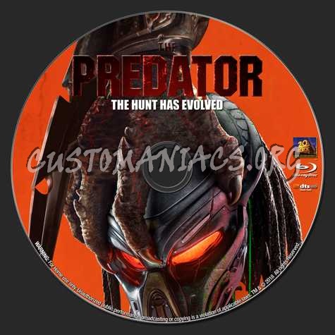 The Predator (2018) blu-ray label