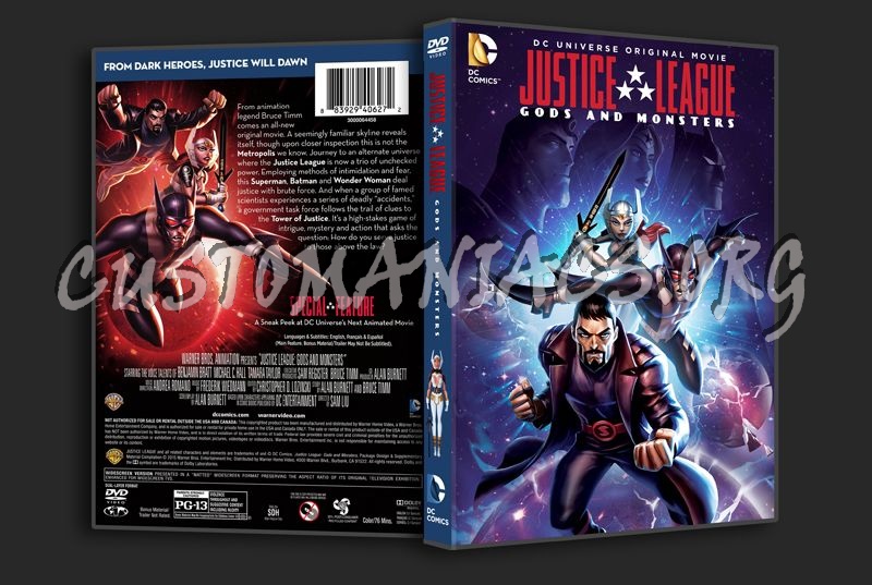 Justice League Gods and Monsters dvd cover