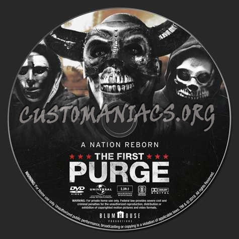 The First Purge (2018) dvd label