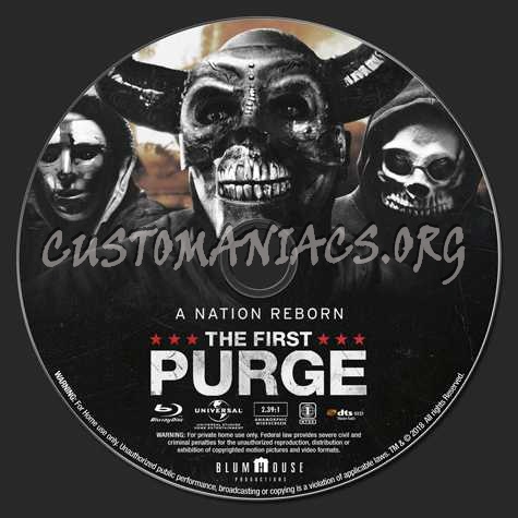 The First Purge (2018) blu-ray label